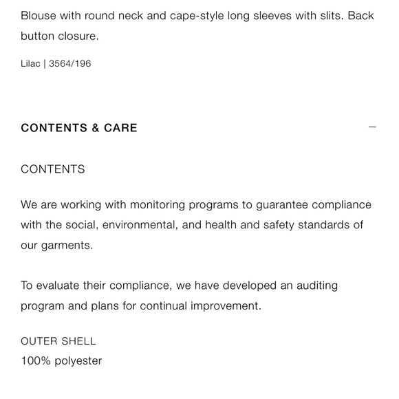 Women Zara Lilac Pleated Cape Sleeved Blouse Size Small - Picture 9 of 10